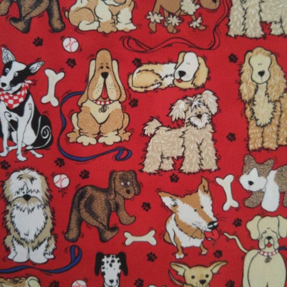 Dog cotton fabric